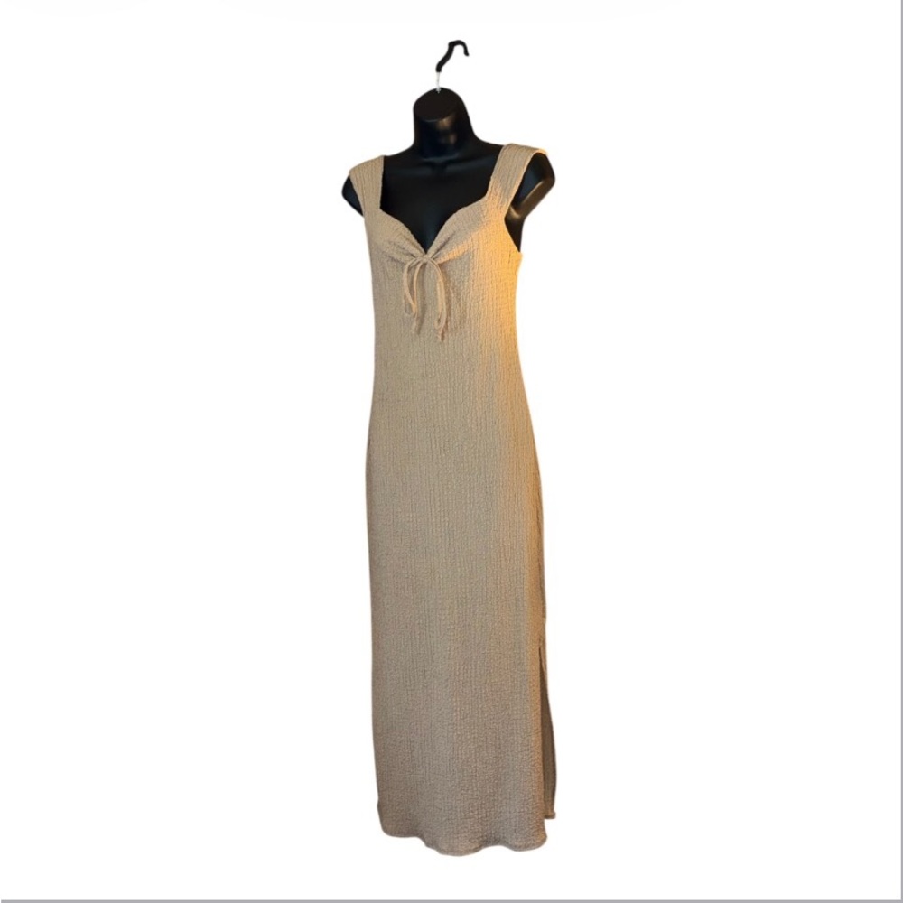 Jessica Simpson Crinkle Knit Maxi Dress